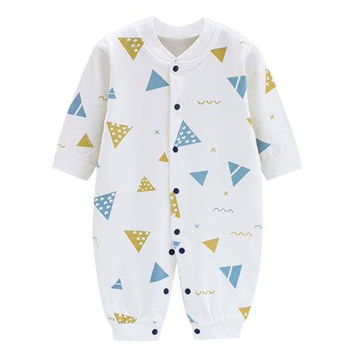 Summer Savings Clearance 2025 Bovxnpu Baby Girl Bodysuit, Infant Baby Cotton Bodysuits, Child Printing Newborn Button-Neck Long Sleeved Long Rompers 6-9 Months
