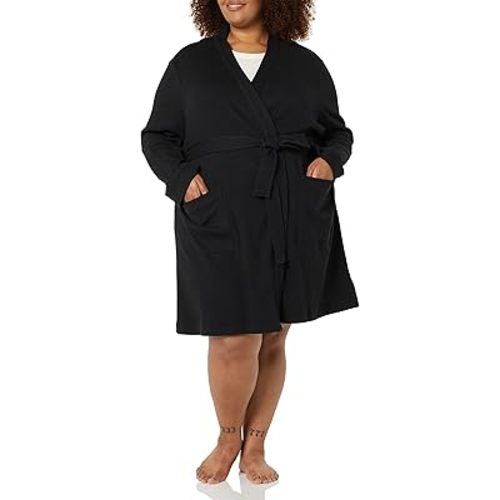 Amazon Essentials Women's Lightweight Waffle Mid-Length Robe (Available in Plus Size)