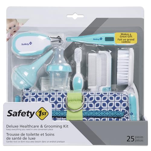 Safety 1st Deluxe Baby Healthcare and Grooming Kit, Arctic Blue, Newborn Baby Essentials, One Size, 25 Pieces