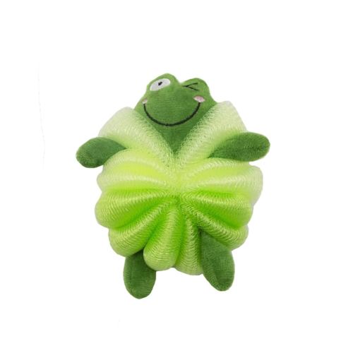 Cute Animal Bath Loofahs Sponge Pouf Mesh Body Scrubber Shower Exfoliating for Women Kids Girls Boys
