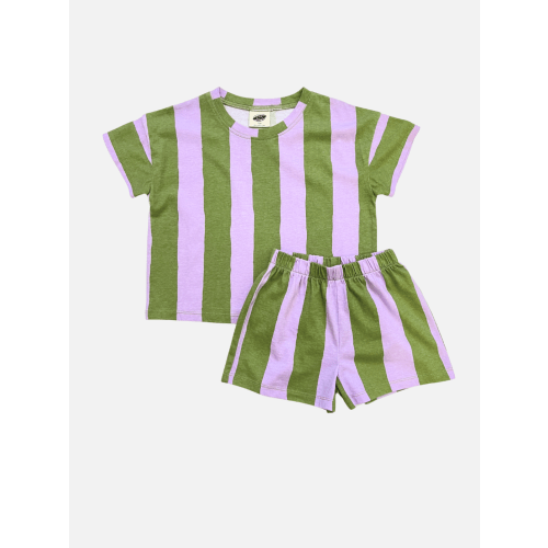 UMBRELLA STRIPE SHORT SET