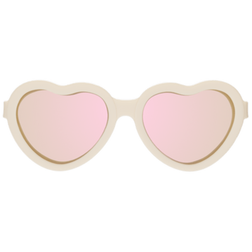 Sweet Cream Heart | Rose Gold Polarized Mirrored Lenses – Babiators Sunglasses