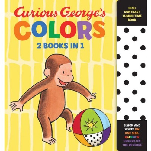 Curious George's Colors: High Contrast Tummy Time Book -  by  H A Rey