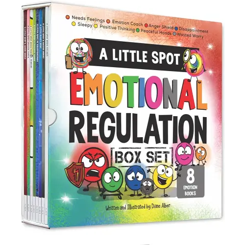A Little SPOT Emotional Regulation Box Set (Books 49-56: Peaceful Hands, Anger Shield, Needs Feelings, Sleep, Disappointment, Wasted Worry, Positive Thinking, and Emotion Coach)