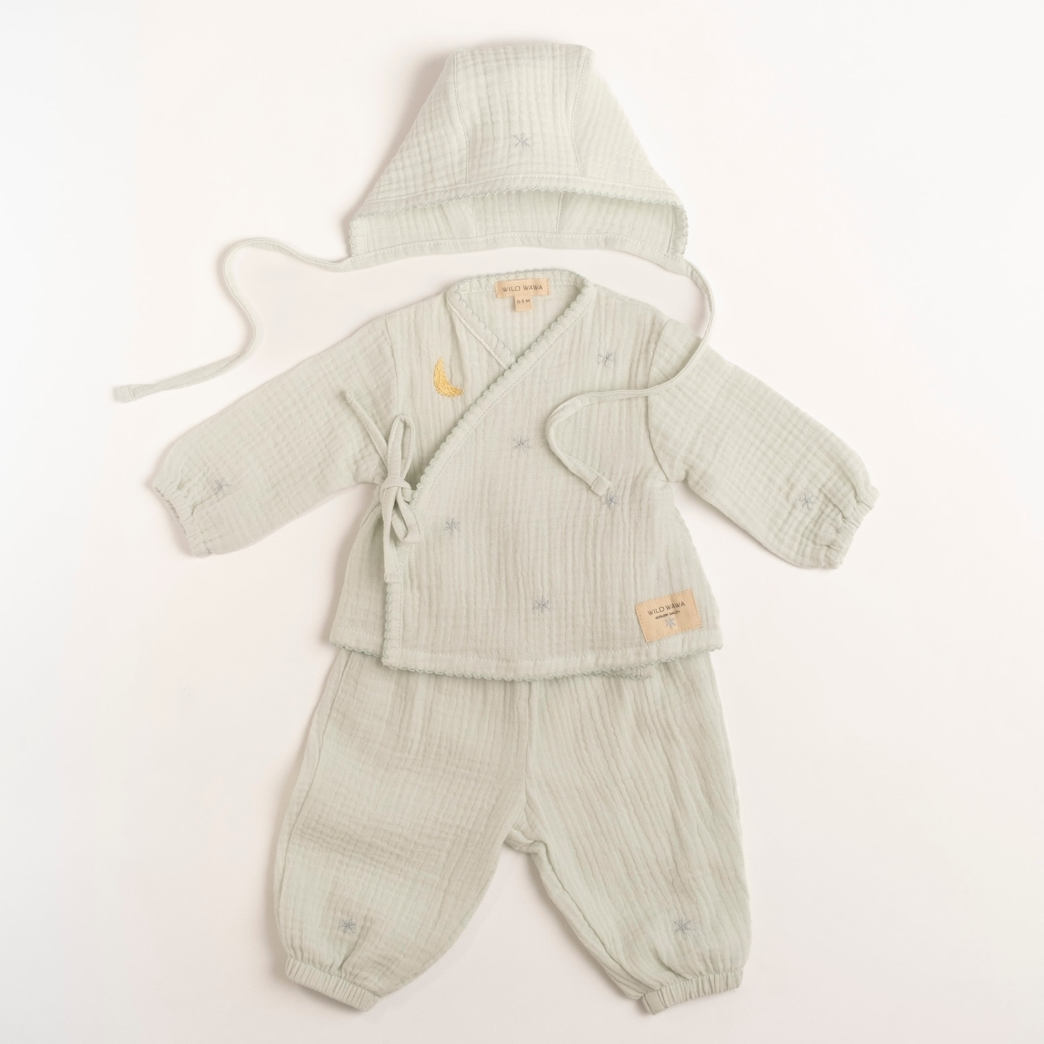 Gauze Bundle Set in Embroidered Stars – Wild Wawa
