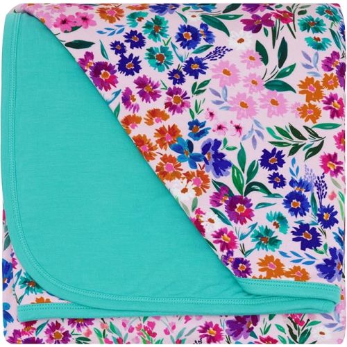 Little Sleepies Cloud Blanket, Soft Viscose from Bamboo Toddler & Baby Blanket for Boys & Girls, Lightweight, Perfect for Hot Sleepers, 50" x 50", Large (Sweet Pea)