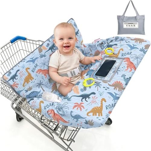 Muslin Shopping Cart Cover for Baby Soft Breathable Full Coverage