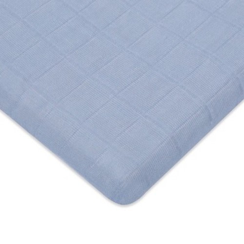 Babyletto Dewdrop Muslin All-Stages Bassinet Sheet, GOTS Certified Organic Cotton