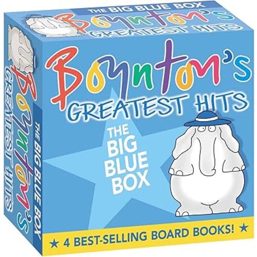 Boynton's Greatest Hits The Big Blue Box (Boxed Set): Moo, Baa, La La La!; A to Z; Doggies; Blue Hat, Green Hat Board book – October 1, 1998