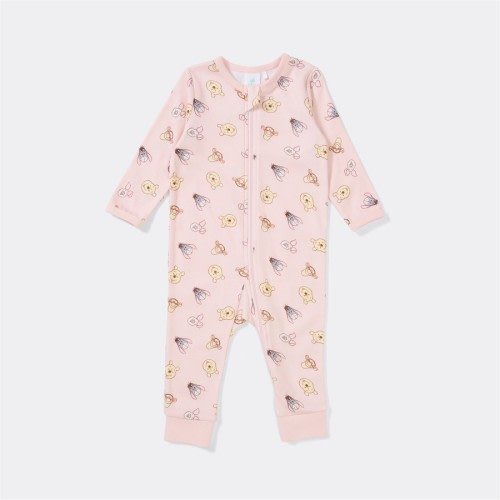 Winnie the Pooh Baby Coverall - Dusty Pink (size 1)