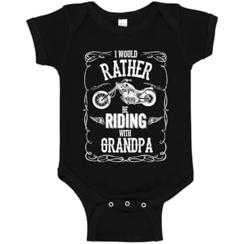 I'd Rather Be Riding with Grandpa Baby One Piece or Toddler T-Shirt
