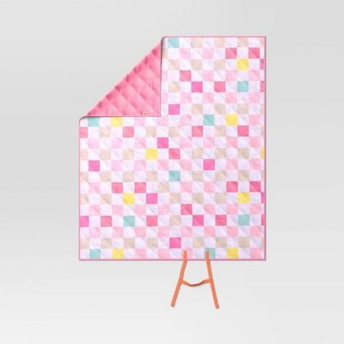 Bright Checkerboard Picnic Blanket - Sun Squad™
