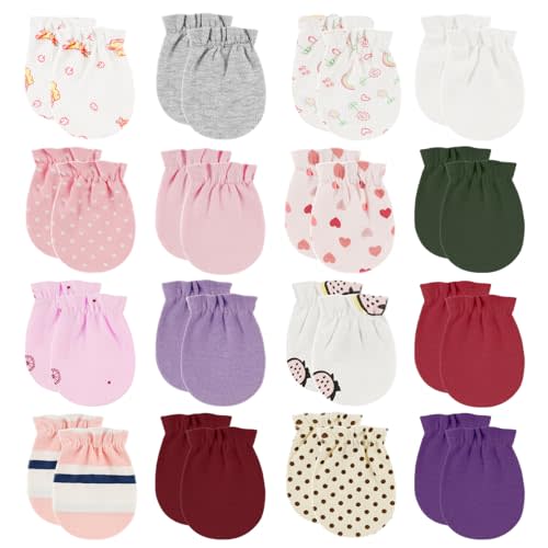 ONESING Baby Mittens - Newborn Mittens No Scratch 0-6 Months Warm for Newborn Baby Boys & Girls