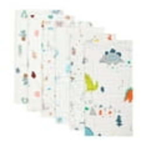 FOOK FISH Muslin Baby Burp Cloths, 6 Pack, 20'' x 10'', Premium Cotton, Ultra Soft, Absorbent, Unisex