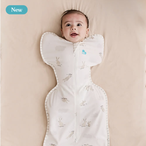 Swaddle Up™ 1.0 TOG Cotton White Cloud Bunnies