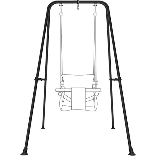 Swing Stand for Kids,Baby Swing Frame, Toddler A-Frame Metal Swing Sets for Backyard, Outdoor Indoor Heavy Duty Swing Set, Fits for Most of The Toddlers Swings