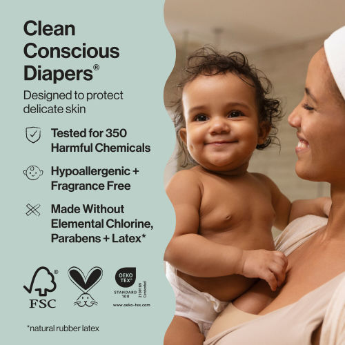 Honest Wetness Indicator Diapers - Plant-Based & Fragrance-Free | Honest