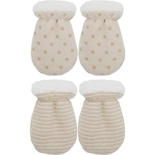 Newborn Mitten Gloves No Scratch Mittens Winter Warm Cotton Glove for Baby Boys Girls 0-12 Months