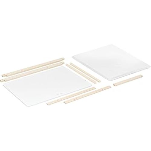 Babyletto Rolli All-Stages® Midi Crib Conversion Kit in Washed Natural, Greenguard Gold Certified, FSC Certified, Portable & Adjustable with Pad Included