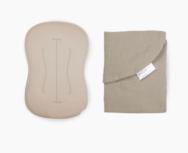 Lounger Curve + Muslin Cover Set | Birch