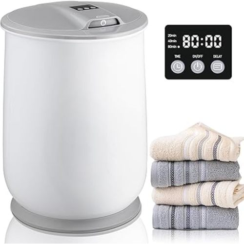Towel Warmer, 28L Large Towel Warmers for Bathroom, Versatile Bucket Design with LED Display, Adjustable Heat Timer (20/40/80 Minutes), Perfect for Oversized Towels, Bathrobes, and Blankets