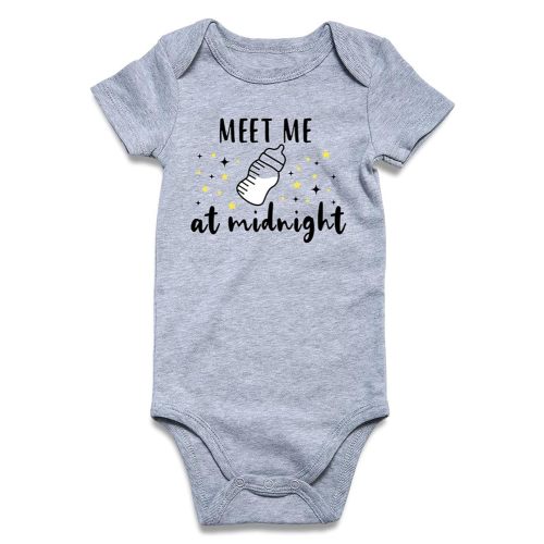 Funnycokid Baby Boys Girls Bodysuit Funny Newborn Romper Short Sleeve Infant Neutral Outfits Jumpsuit 0-12 Months