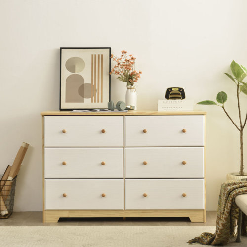 Union Rustic Isabela 6 Drawer Solid Wood Double Dresser & Reviews | Wayfair