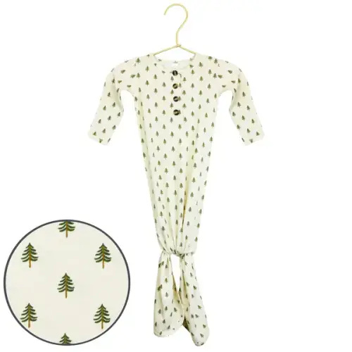 Kevin Knotted Gown – Lou Lou & Company- Newborn - 3 months