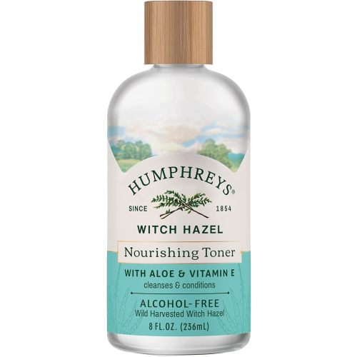 Humphreys Witch Hazel Nourishing Toner | Wild Harvested Witch Hazel & Aloe | Alcohol-Free | Natural | Hydrating | Soothing | 8 fl oz