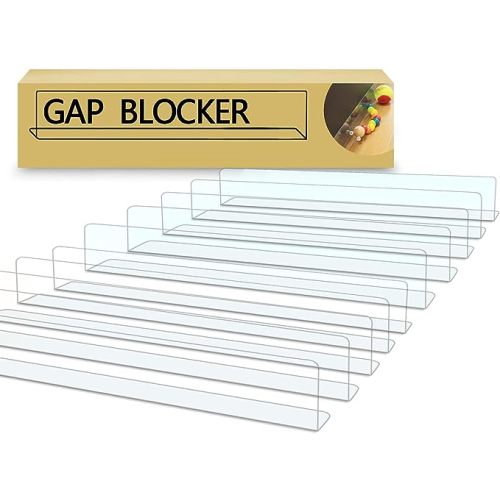 QIYIHOME 10-Pack Toy Blocker, Gap Bumper for Under Furniture, BPA Free Safe PVC with Strong Adhesive, Stop Things Going Under Sofa Couch or Bed, Easy to Install 1.6" Height - 10 Pack 1.6" Height 157.5" L Total