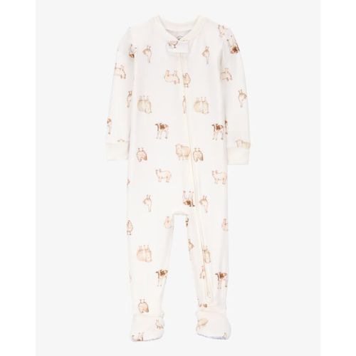 Baby Farm Animals Zip-Up PurelySoft 1-Piece Pajamas - Carter's | Carter's