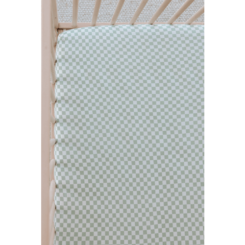Fern Chequer Crib Sheet