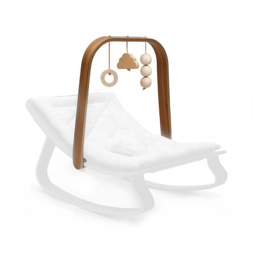 Charlie Crane Activity Arch for LEVO Rocker in Walnut