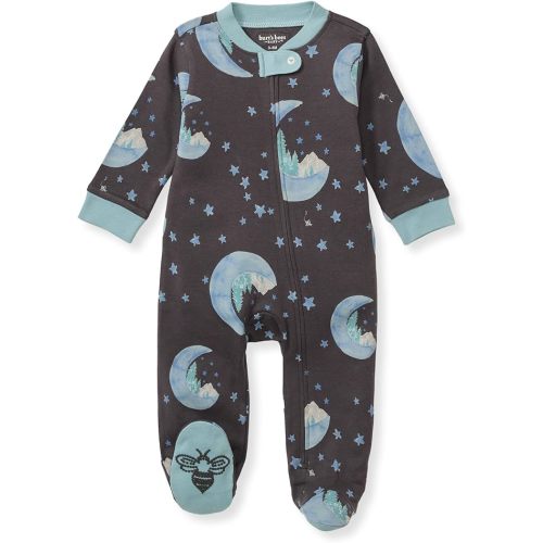 Burt's Bees Baby Boys' Sleep and Play Pjs, 100% Organic Cotton One-piece Zip Front Romper Jumpsuit Pajamas