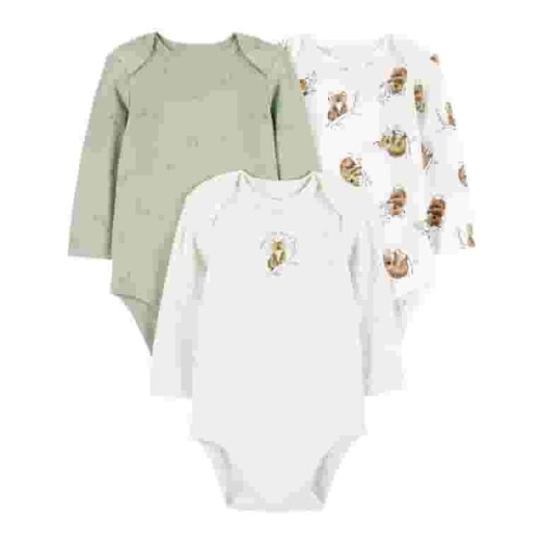 Carter's Child of Mine Baby Unisex Bodysuits, 3-Piece, Sizes Preemie-18 Months