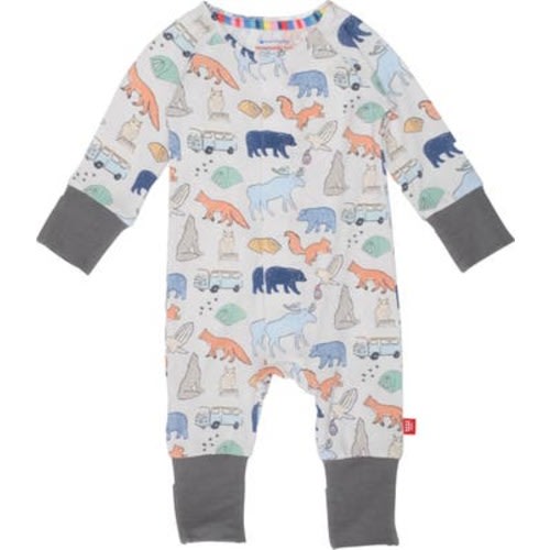 RV There Yet Magnetic Convertible Romper, Newborn