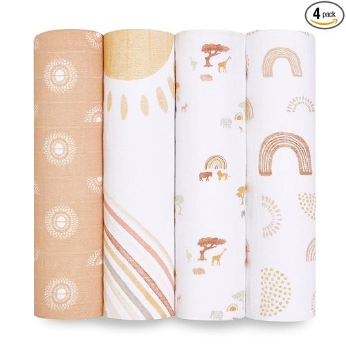 aden + anais Cotton Muslin Swaddle Set 4 (Outlet)