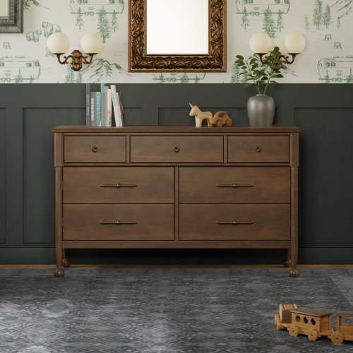 Namesake Alouette 7-Drawer Assembled Dresser - Warm Walnut