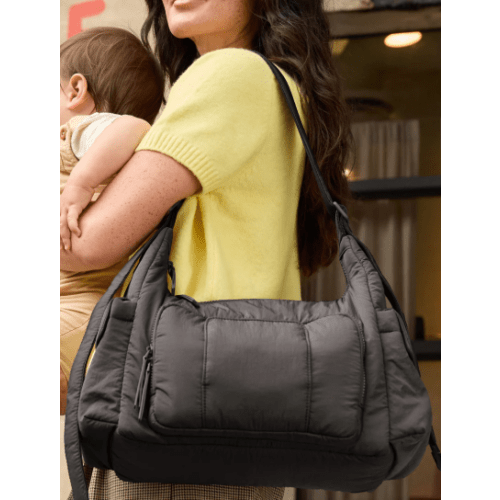 Crossbody Diaper Bag - BLACK