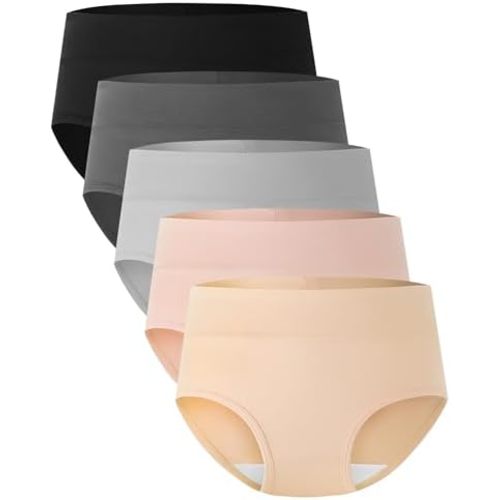 BAMBOO COOL Women's Underwear High Waisted Briefs Soft Ladies Panties