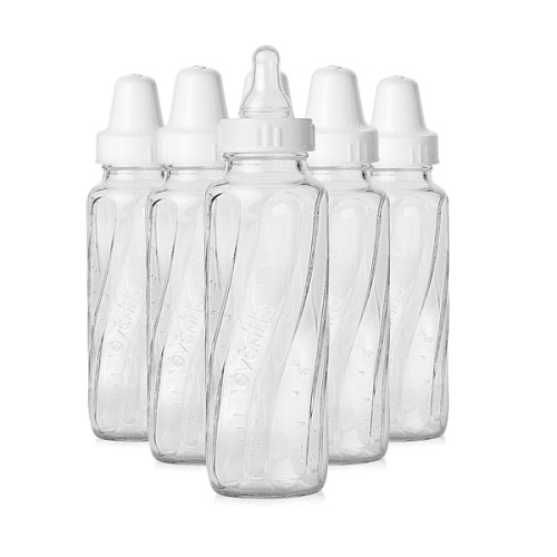 Evenflo Feeding Classic Glass Bottle, Twist Bottles, 8 Oz, 1-Pack of 6 Bottles