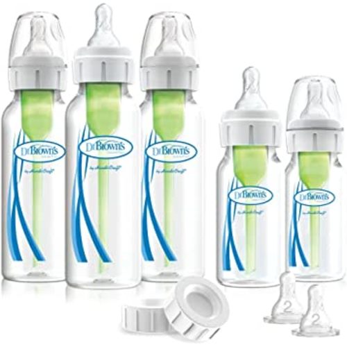 Dr. Brown's Options Narrow Feeding Set, Clear - Packaging may vary
