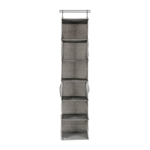 Better Homes & Gardens 6-Shelf Hanging Polyester and Cotton Closet Organizer with 3 Side Pockets for adult