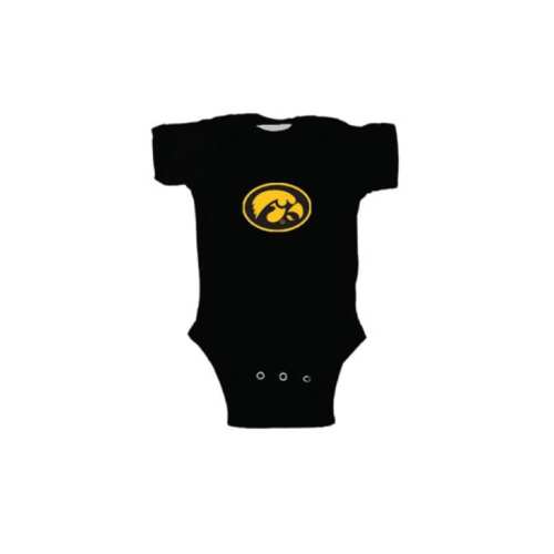 Hawkeyes Iowa Hawkeyes BLACK Baby Bailey One Piece - 1019677
