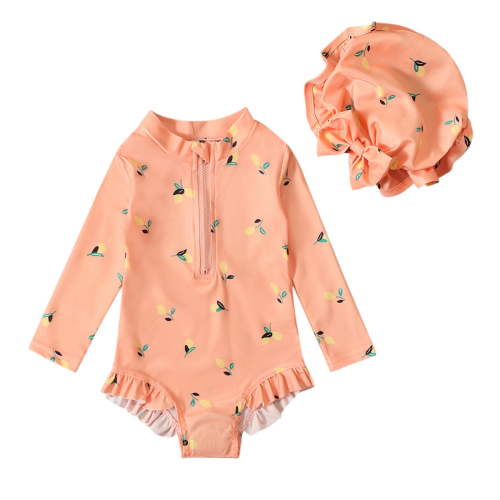 Utlike Girls Swimwear Baby Swimsuit Rash Guard Cartoon Pattern Printing Swimwear Bathing Suit Cute Set Summer Casual Swimsuit For Girls Size 6 Months-12 Months