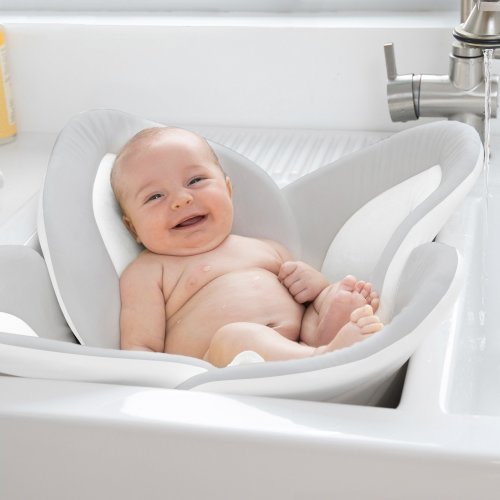 Blooming Bath Lotus - Baby Bath (Gray/Light Yellow)