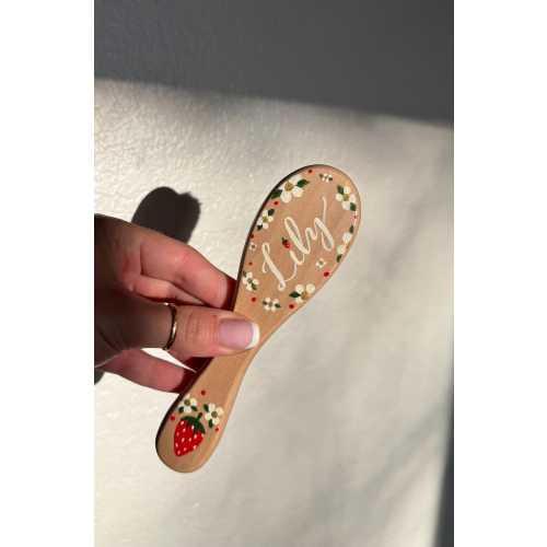 Painted Baby Hairbrush - custom painted name & design - keepsake, welcome Baby Gift, nursery decor