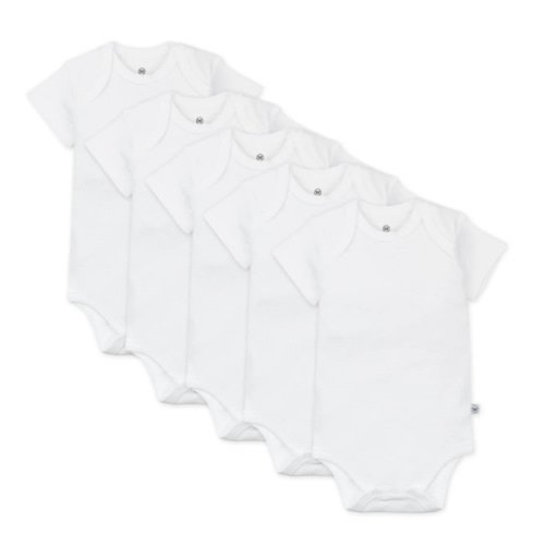 5-Pack Organic Cotton Short Sleeve Bodysuits | Honest Baby Clothing
