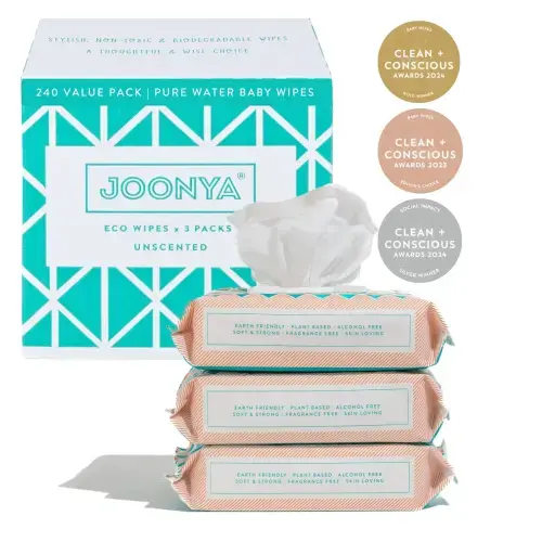 Joonya Trial Baby Wipes 3 Pack of 80ct Wipes (Australia)