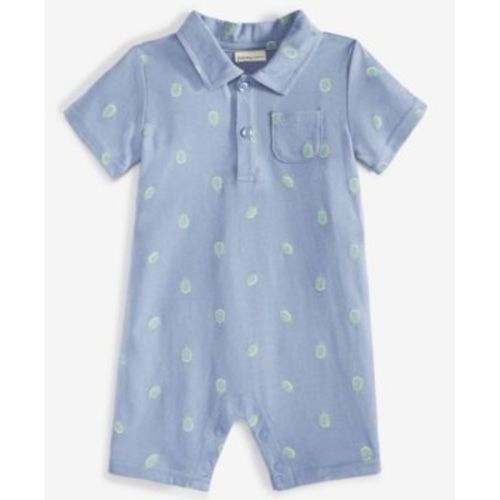 Baby Boys Tiny Turtles Collared Sunsuit, Created for Macy's